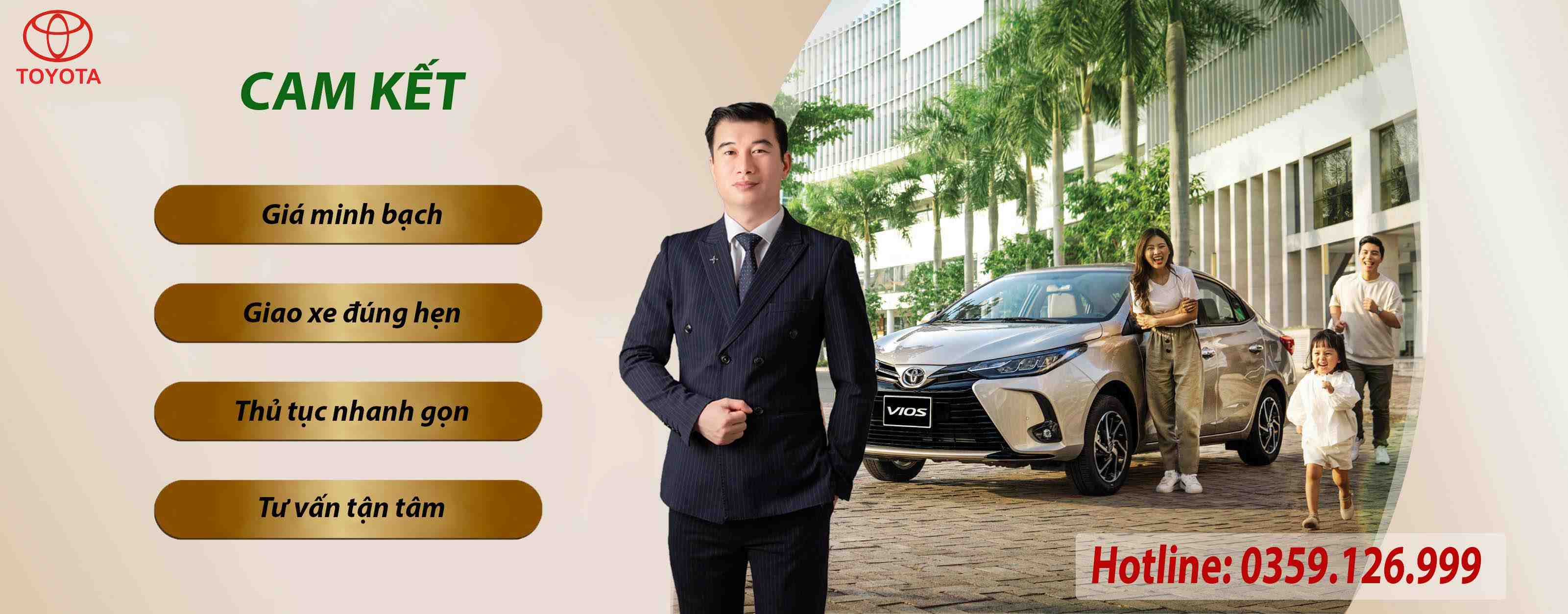 Toyota Bắc Giang cam kết giá minh bạch, giao xe đúng hẹn, thủ tục nhanh gọn, tư vấn tận tâm